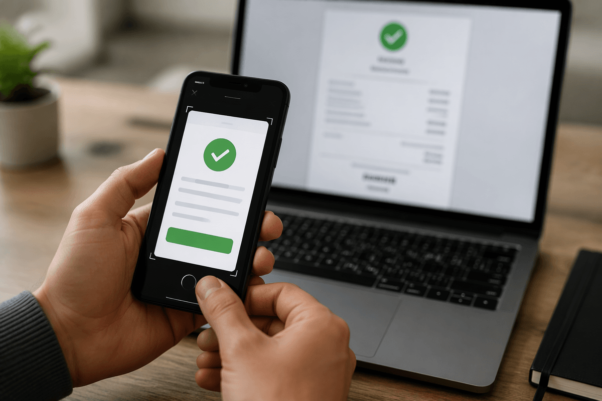 Pay, book, and save proof properly