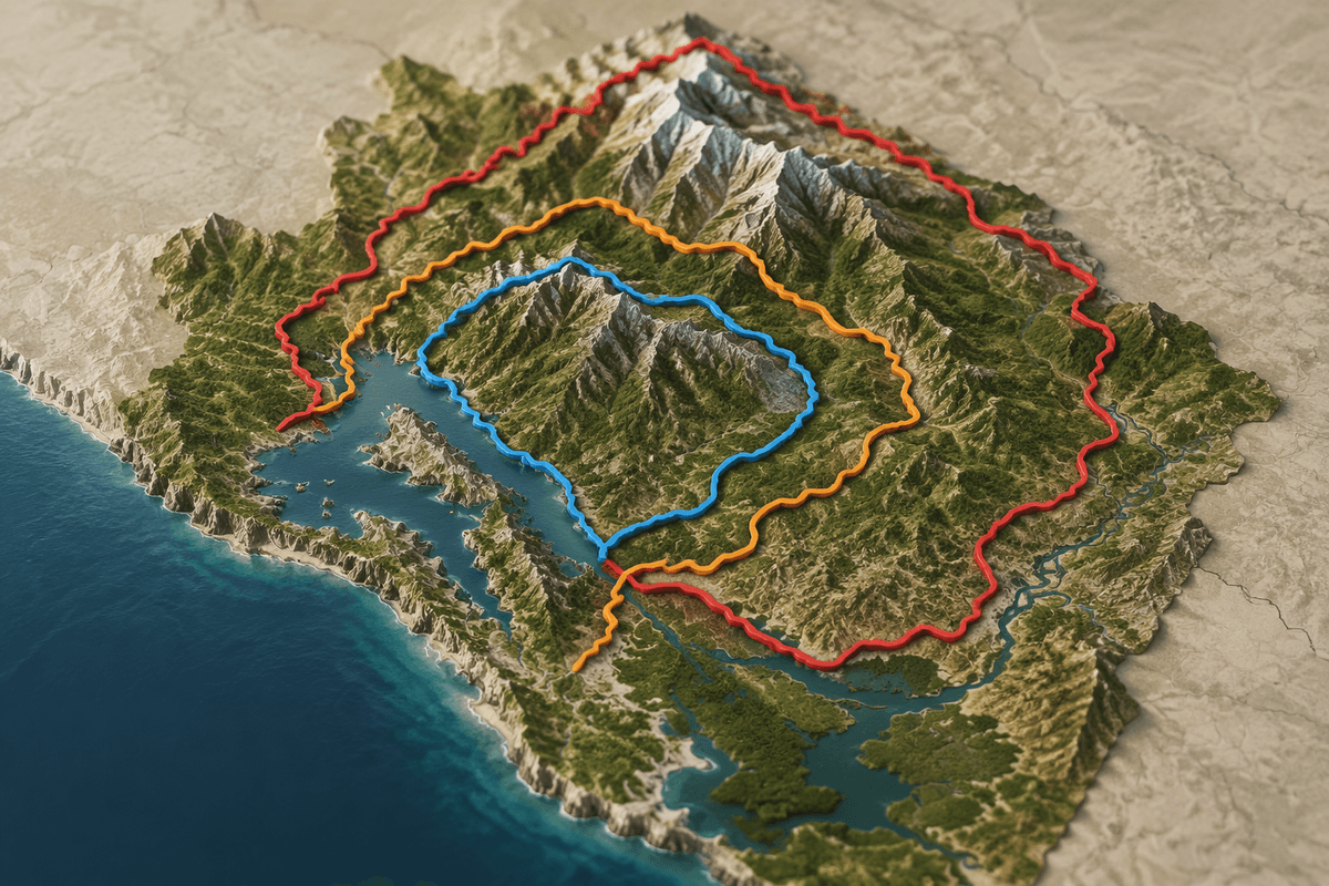 Map a 5–10 day loop
